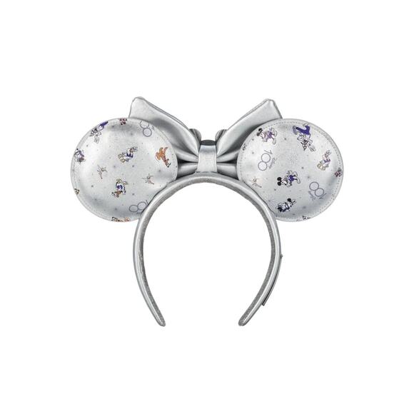 Disney Loungefly 100 Years Platinum Headband Ears Mickey Pluto Donald